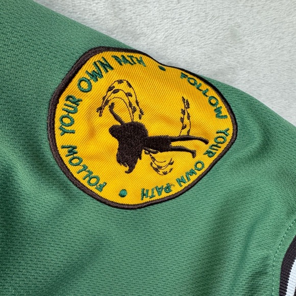 BoxLunch Disney Princess Pocahontas Meeko Baseball Jersey Green XL 95 Mens - Picture 4 of 8